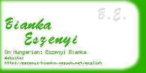 bianka eszenyi business card